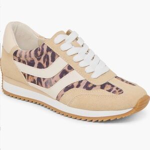 Dolce Vita Notice Jogger Sneaker Light Brown Leopard Print